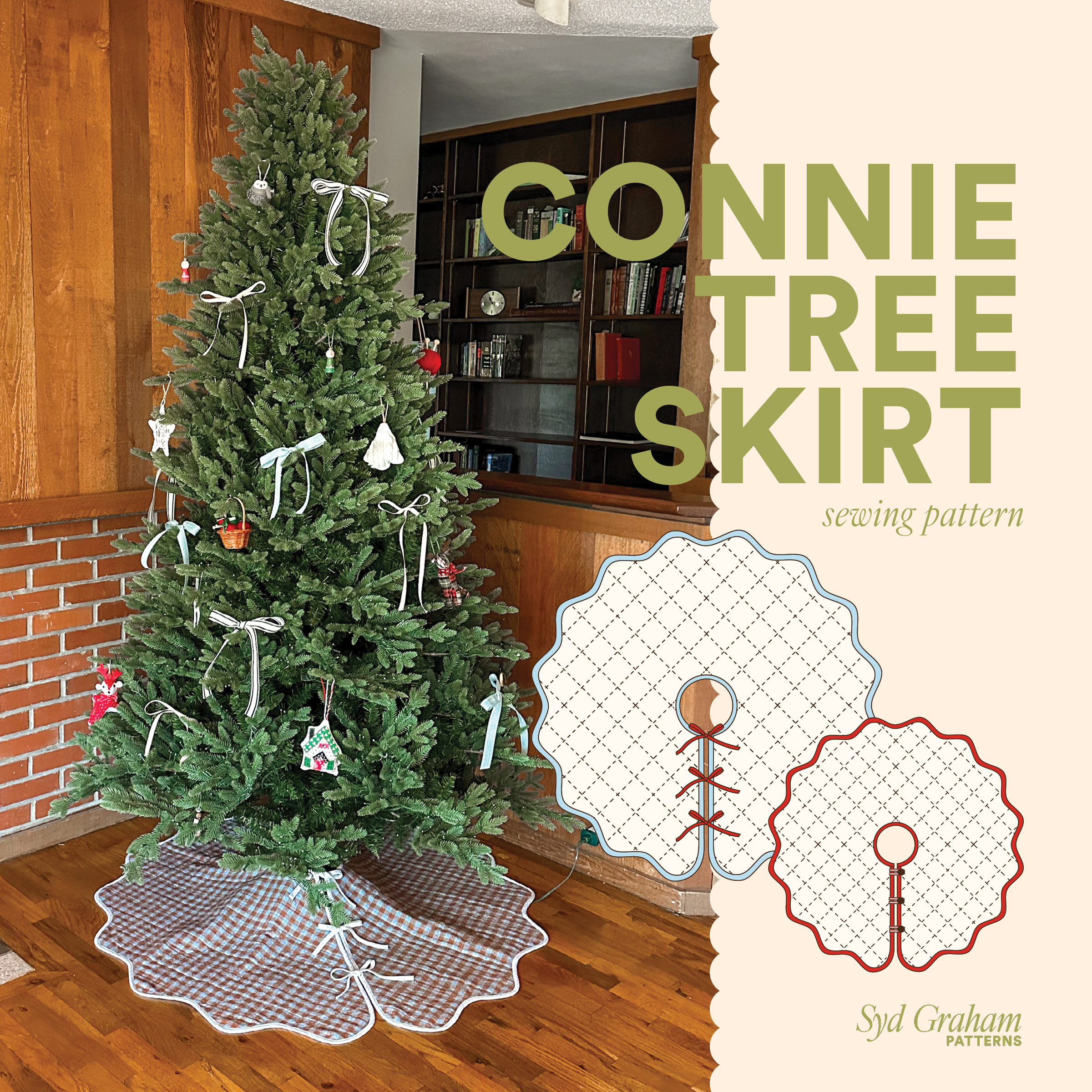 Connie Christmas Tree Skirt Sewing Pattern