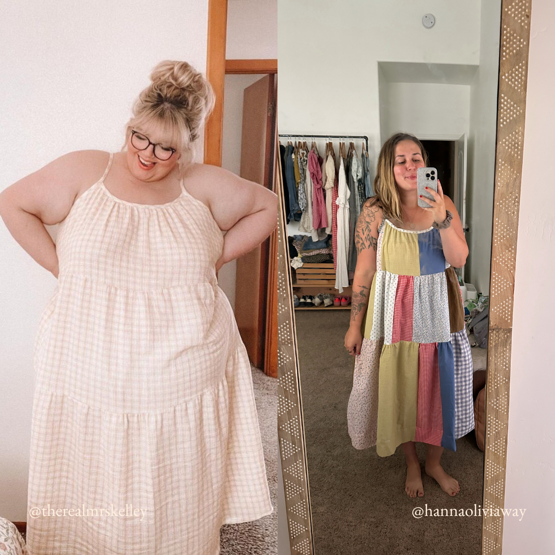 plus size dress sewing patterns Simplicity 8045 Miss and Knit from Mimi G Style Cutting guide Skyline Dress Sewing Pattern