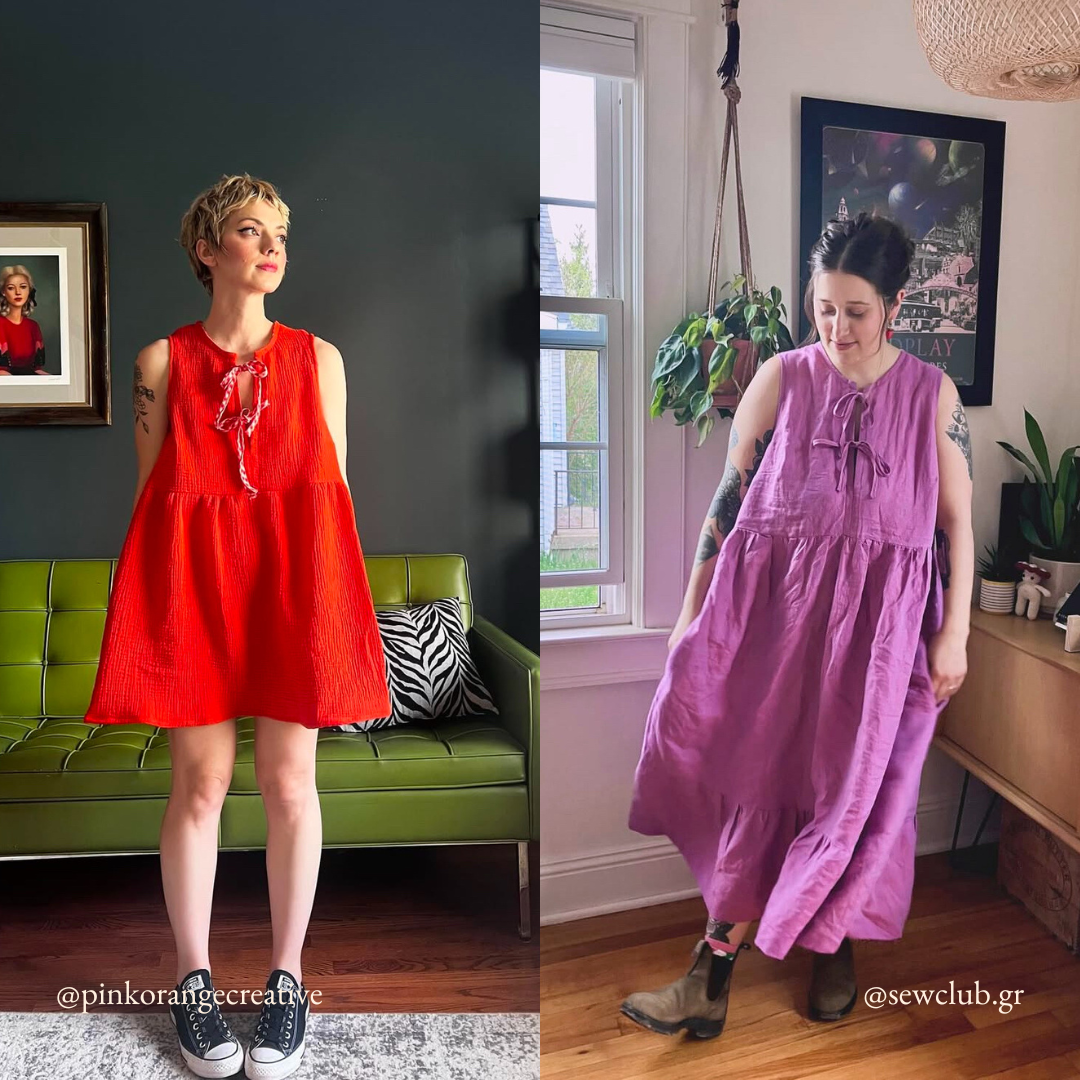 Syd Tie Top & Dress Sewing Pattern – Syd Graham Patterns