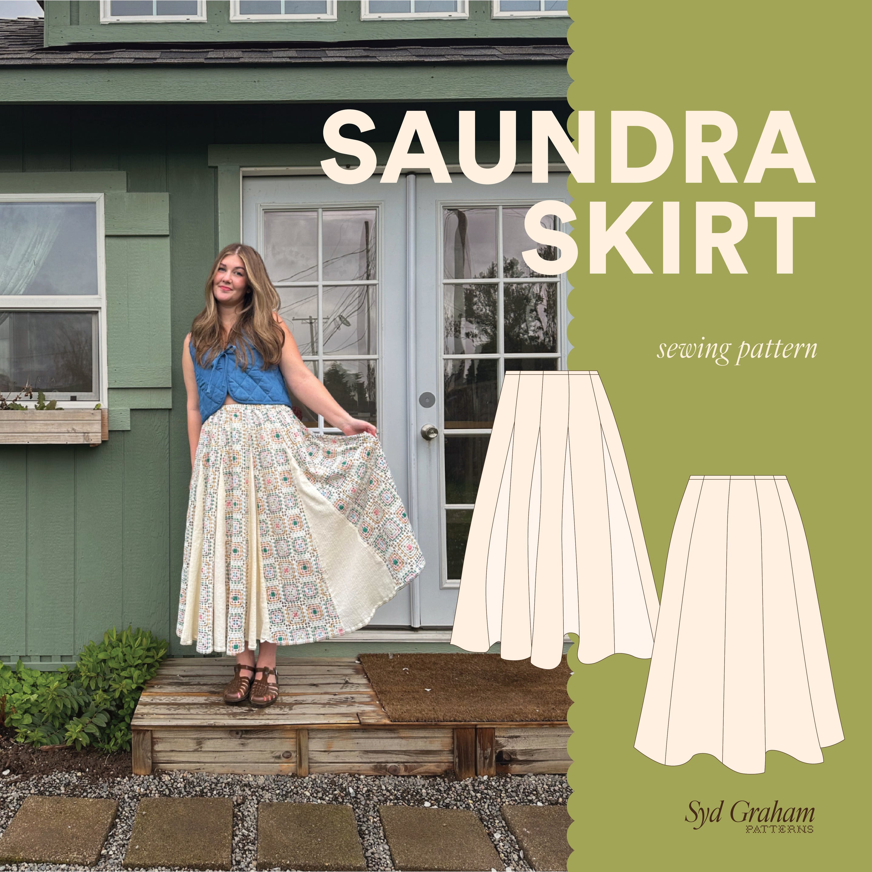Saundra Skirt Sewing Pattern – Syd Graham Patterns