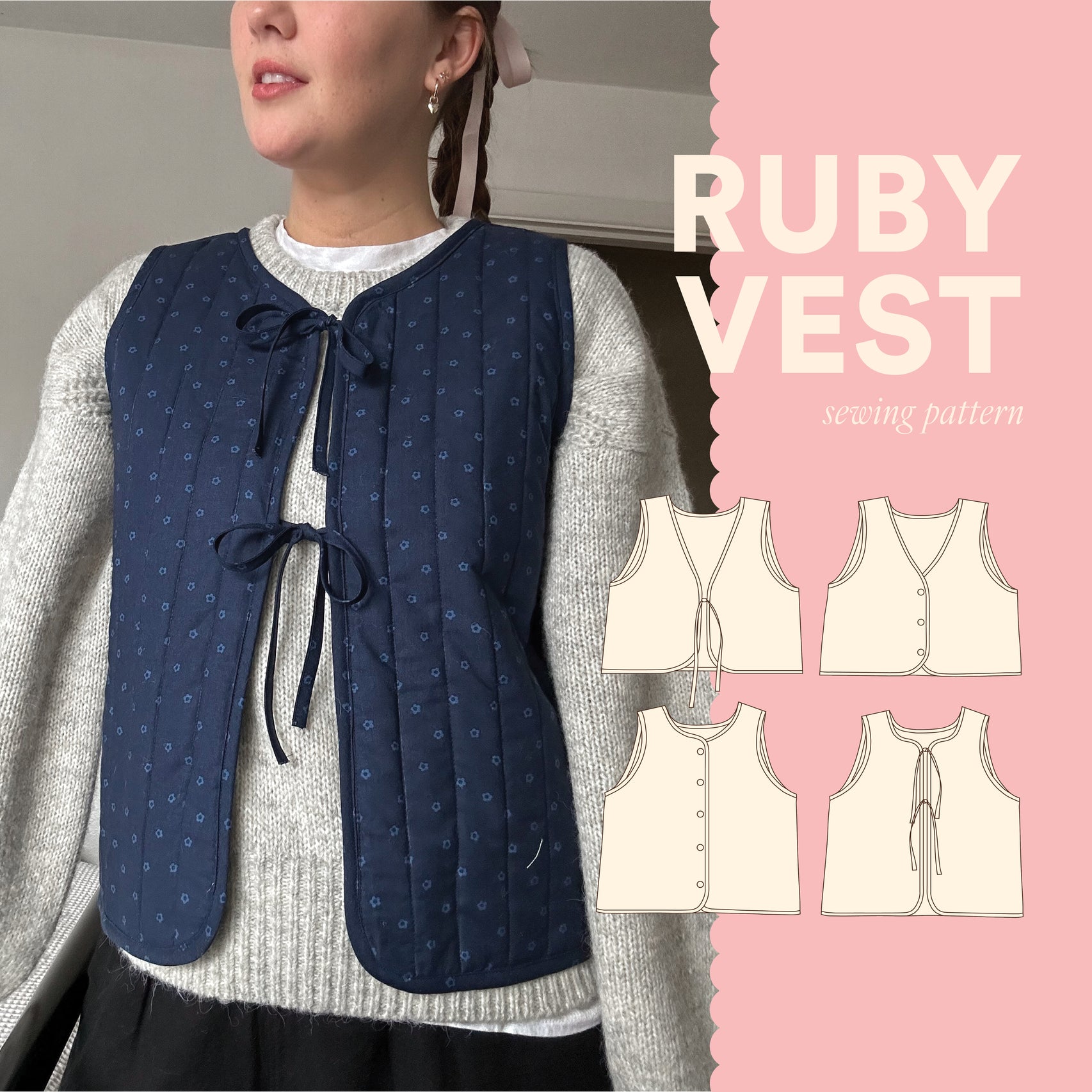 Ruby Vest Sewing Pattern – Syd Graham Patterns